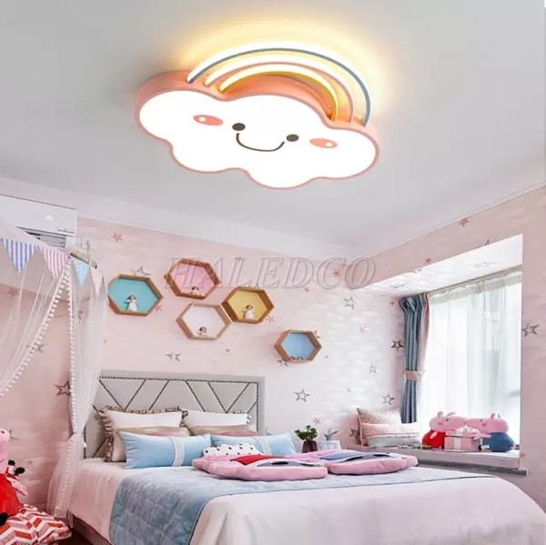 Hình ảnh đèn ốp trần phòng ngủ trẻ em hình đám mây